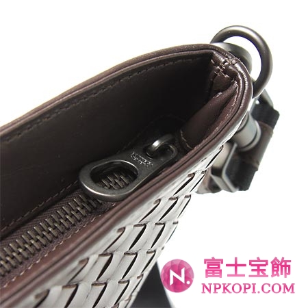 ボッテガヴェネタ/BOTTEGA VENETA/ レザーショルダーバッグ /チョコレートブラウン276357 v465c 2078